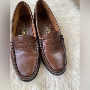 Sebago Brown Leather Loafers